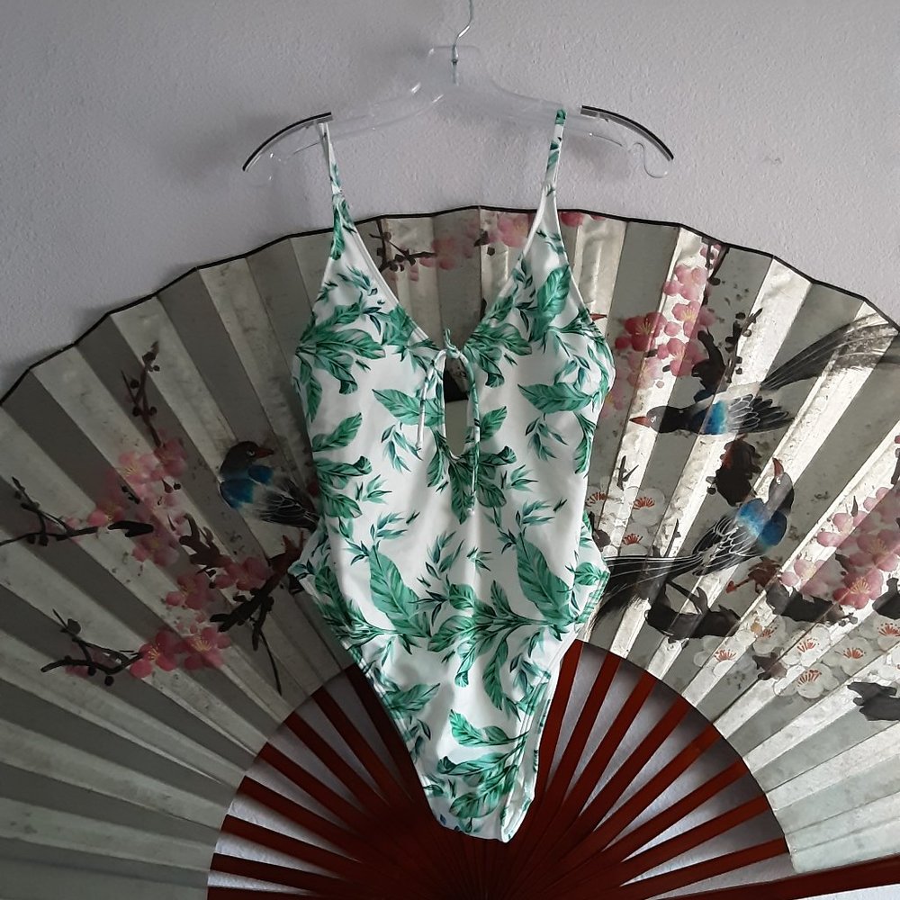 Palm one piece swimsuit